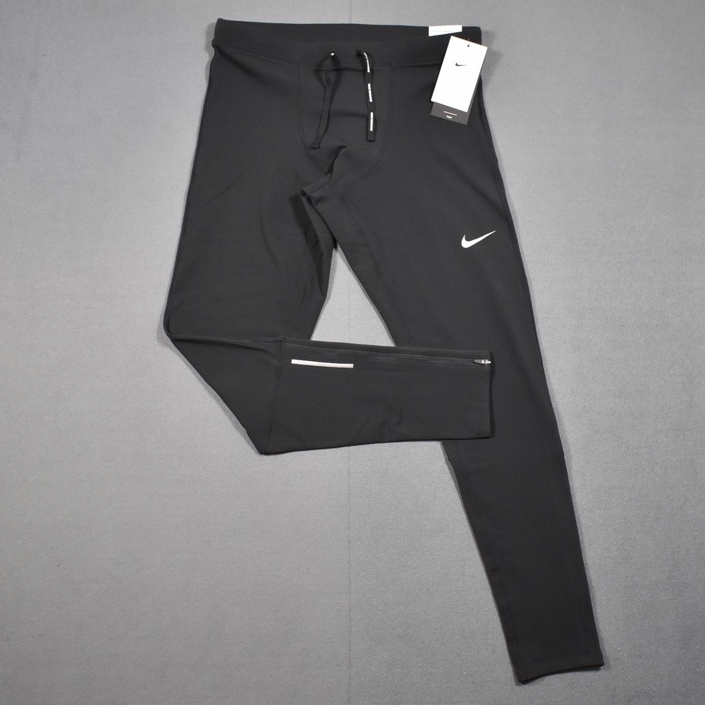 Nike Running Repel Challenger Running Tights Black Mens Large MSRP $90 NTW
